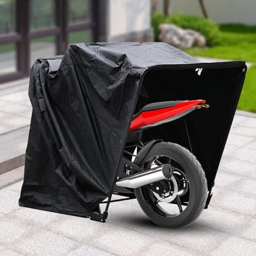 Acesunny Faltgarage Motorradgarage Motorrad Quad Garage Schutzplane Faltzelt Motorrad Rollerabdeckungen Zeltgarage Motorradgarage Wasserdicht