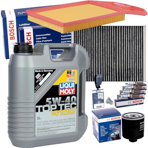 Inspektionspaket + 5W40 für 1.4 + 1.6 + 16V Golf 4 Bora 1J Polo 6N2 Lupo