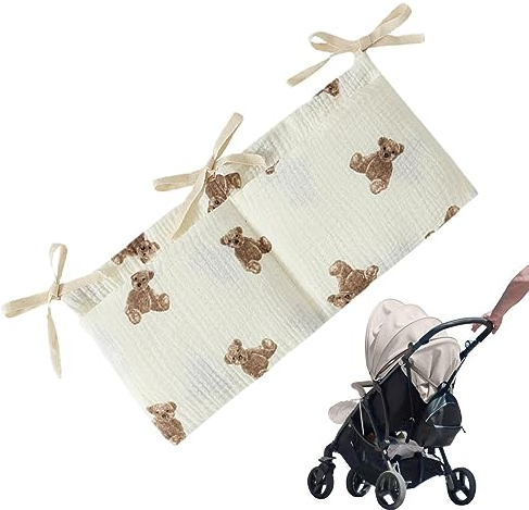 Yulokdwi Windelstapler,Hängendes Babybett mit 2 Taschen | Nachttisch-Caddy für Wickeltisch und Babybett, Organisation im Kinderzimmer und Windelaufbewahrung