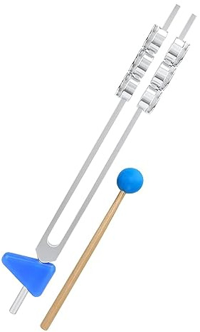 CENMEN Stimmgabel mit 32 Hz, Aluminiumlegierung, mit Hammer, Diagnostiktherapie, Gesundheitspflege