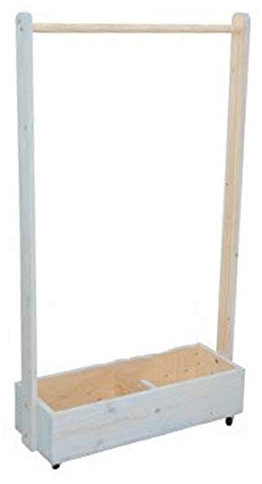 HDVLXZLY Garderobenständer, Hutständer, Kleiderständer, mobiler Kleiderbügel für Kinder, Rollrahmen, Holz, Riemenscheibe, Arbeitszimmer, Schlafzimmer/Blau/60 x 20 x 120 cm (blau 80 x 20 x 120 cm)