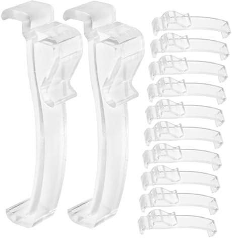 Alipis 12stücke Blind Clips Vertikale Volant Klemmen Für Hause Einfache Installation Haltbare Jalousie-clips Volant-clips