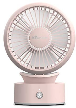 ANAIUCY Ventilateur portable, ventilateur USB, petit ventilateur USB ultra silencieux, portable, petit ventilateur électrique portable, petit dortoir, mini ventilateur rose