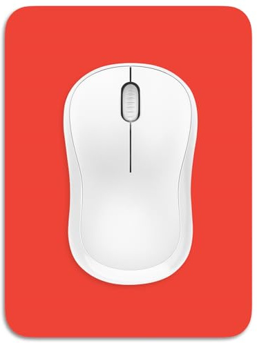 Dapesuom Small Mouse Pad, 6 x 8 Inch Thick Rubber Premium-Textured Non-Slip Portable & Washable Mini Mouse Mat for Women Men Wireless Laptops Keyboard Tray Gaming Work Computer Office Travel, Red