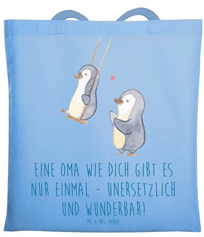 Mr. & Mrs. Panda Shopping Tasche Einzigartige Oma - Geschenk, Einkaufstasche, Liebe, Laptoptasche, Aufmerksamkeit, Jutebeutel, Danke sagen, Schultasche, Bedanken, Familie, einzigartig, Freundschaft