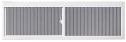 Fenêtre de sous-sol rectangulaire blanche – Vitrage isolé en aluminium pour abri de jardin et poulailler – Ventilation 120 x 45 cm et solution d'éclairage naturelle