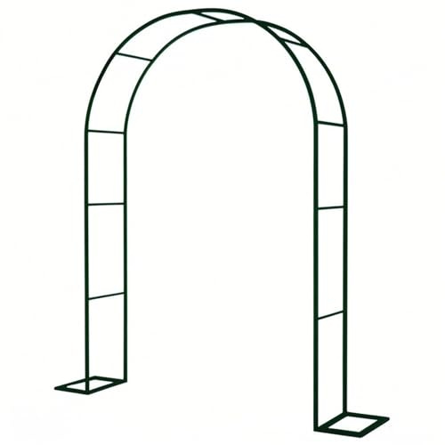 Pergolabogen aus rostfreiem Metall, Rankhilfe für Kletterpflanzen, wetterfest, Gartenlaube, Rosentorbogen, für Hochzeiten und Partys, Grün (B x H) 80 x 200 cm