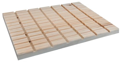 BATHVEVE Small Pet Wooden Grinding Plate for Rabbits and Guinea Pigs Smooth Surface Claw Scratching Board Reusable Nail File Pad for Small Animals