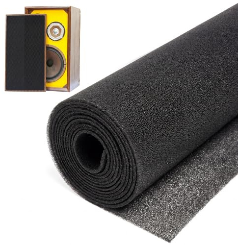 Innconee 3mm Speaker Grill Foam 39 x 78 (100x200 cm) Acoustic Foam Sheet | High Density Cuttable Acoustic Speaker Grill Cover for Line Array Professional Audio and DJ Audio Woofer Subwoofer