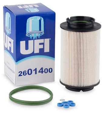 UFI Filters, Filtro Gasoil 26.014.00, Filtro de Combustible Diésel de Recambio, Apto para Coches, Apto para Modelos como Audi, Seat, Skoda y Volkswagen