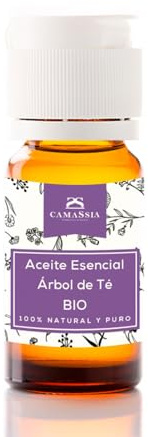 Camassia Aceite esencial árbol de té BIO | Aceites esenciales | Melaleuca alternifolia - 100% natural y puro - de agricultura ecológica. | 250ml