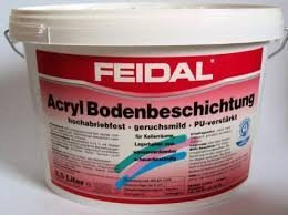Feidal Acryl Bodenbeschichtung/Kieselgrau RAL 7032 / seidenglänzend / 5 L