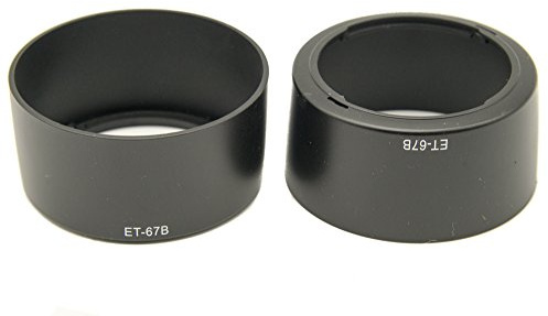 PROtastic Replacement ET-67B ET67B Lens Hood *** 2 PACK *** For Canon EF-S 60mm f/2.8 Macro Lens