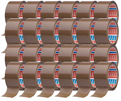 tesa Klebeband Paketklebeband Packband 66m x 50mm (24 Rollen, Braun)
