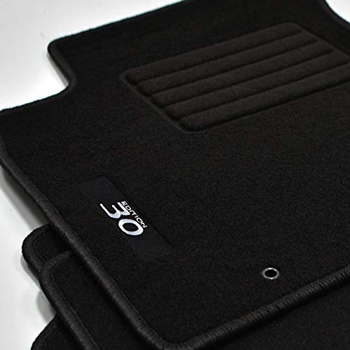 Mattenprofis Velours Logo Fußmatten für Hyundai i30 Typ PDE Schrägheck Kombi Fastback ab Bj. 2017 sw