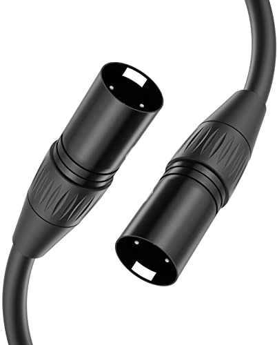 Yinker XLR Mikrofonkabel Male zu Male, 3-Polig, 1.5m für Audio-und Sound-Equipments