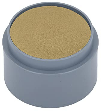Grimas Water-Make-Up, 15ml Wasserschminke, Farbe gold 702, professionelle Körperfarbe, schnelltrockend und sehr hautschonend, ideal fürs Kinderschminken, Karneval und Halloween, auf Wasserbasis