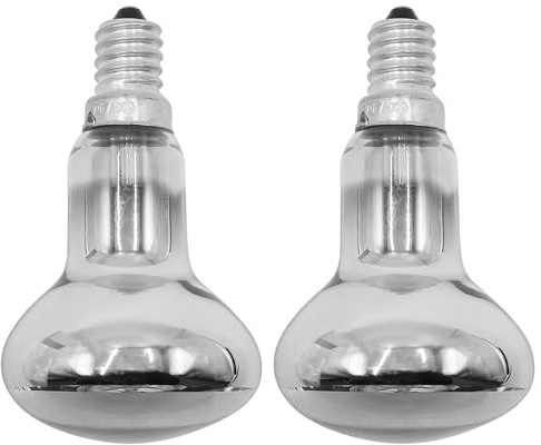 CENPEK 2 Pack 60W E14 R50 Ses Ampoule Réflecteur Dimmable Doré Petit Edison Bouchon Vis,Spot Ampoules Halogènes Lumière Chaude 2700K