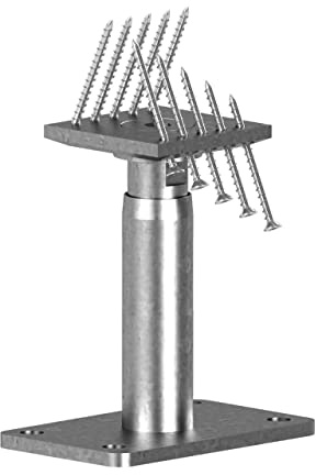 Gartenwelt Riegelsberger Pfostenträger PRO ETA 18/0543 höhenverstellbar 190-290 mm unsichtbare Verschraubung für Carport, Zäune