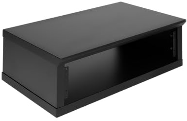 Gator Frameworks Elite Furniture Series 2U Wood Desktop Studio Rack in a Black Finish (GFW-ELITERK-2U-BLK)