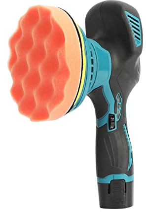 Kit lucidatrice per auto, 6 velocità variabili 2500-5000 giri/min, lucidatrice orbitale a doppia azione da 8 mm, lucidatrice ergonomica per auto con guanti e grembiule, set per dettagli auto, ceretta