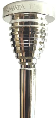 KAYATA Trombone Radiating Mouthpiece, Silver Plated Trombone Mouthpiece Small Shank 12C, Trombone Instrument Accessories