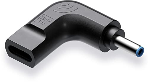 QYD USB-C-auf-DC-Stecker 4.5*3.0mm Adapter, PD USB C Buchse auf HP Stromversorgungskonverter für Probook Stream Pavilion ZBook EliteBook Envy Sleekbook