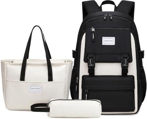 Aamytike Schulrucksack Mädchen Teenager Schule Rucksack Damen Schulranzen Maedchen Wasserdicht Kinder Schultasche Casual Daypacks School Bag for Girls Backpack mit Lunchpaket Set