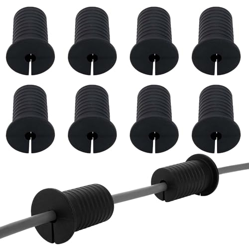 Starlink - Kit de enrutamiento de cable de 1 pulgada para agujero de pared perforado de silicona perforada para cable Starlink de pared para cable Ethernet Starlink (ojal negro-10)