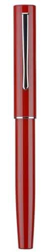 Hongdian C2 Füllfederhalter, extra feine weiche Feder, modernes Rot & klassisches Retro-Design, Metallstift mit Tintenkonverter