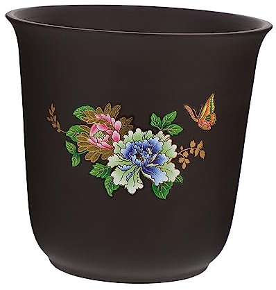 CIYODO Vaso Di Fiori in Argilla Viola Vaso Di Fiori Succulenti Fioriera Decorativa