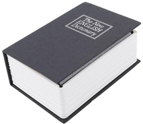 Wisboey Coffre-Fort pour l'argent et Les Qui Imite L'Apparence d'un Livre et Est Parfait pour et Le Bureau. (Mini Noir)