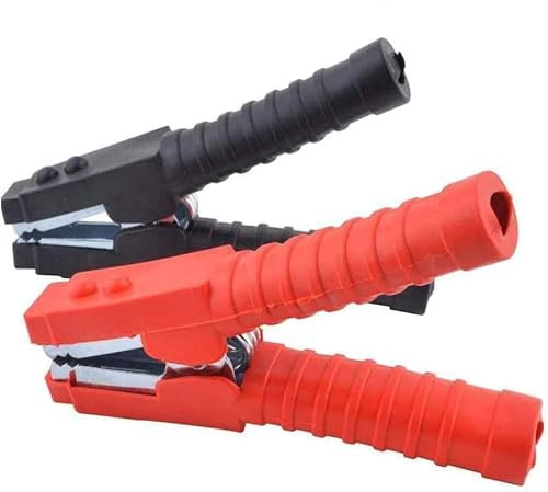 AUTOZOCO Pinzas batería Coche,Terminales de batería Coche,Pinzas de Arranque Coche,Compatible con Coches Familiares,Camiones,SUV,Automóviles y Vehículos Pequeños,600A,Longitud 15.5 cm