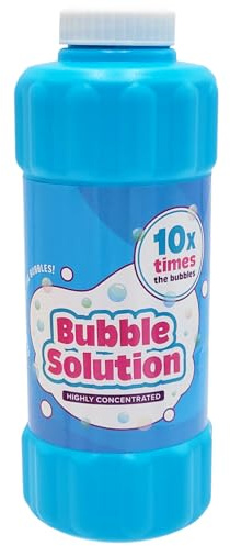 Blue 16oz Concentrated Bubble Solution, Refills up to 1.25 Gallons, Non-Toxic Concentrated Solution for Bubble Machines, Giant Bubble Wands, Bubble Gun and Blowers