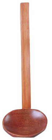 Xinsheinelry Cucharadas Madera para Servir Sopa Larga Cuchara Cocina Utensilios Fideos Sopa Sopa Filtro Restaurantes En Casa