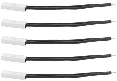 EMSea 5x Interruttore Termico 250V 5A HKW9700 Termostato 40¡ãC Compatibile Con Apparecchiature Elettriche Del Motore Dell'elettrodomestico