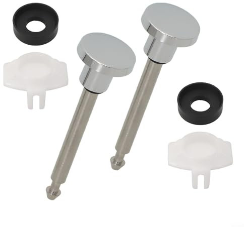 Efficient Bathtub Diverter Repair Kit, 2 Stems and 2 Seals for Standard Faucet Compatibility (Silver)