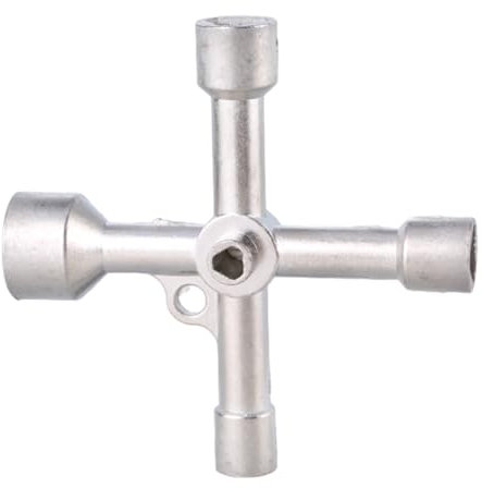 WATERBELINE Chiave per armadio elettrico 5 IN 1 Utilities Chiave triangoli chiave incrociata chiave per rubinetto armadio elettrico idraulico idraulico Openin