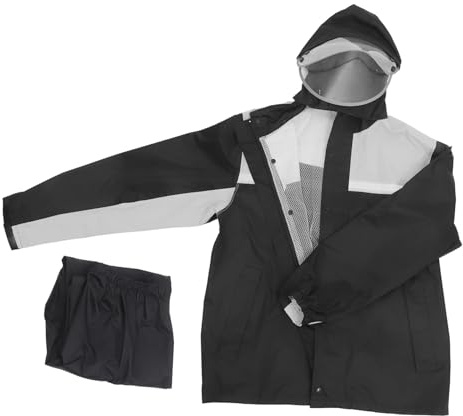 ERINGOGO Tuta Antipioggia Da Motociclista Giacca Antipioggia Protettiva Per Uomo Pantaloni Da Esterno Completo Motociclista
