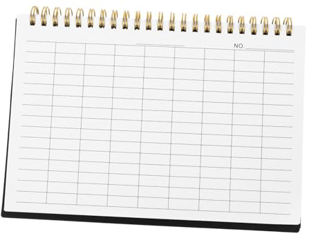 Parliky Cuaderno de Contabilidad Horizontal con Páginas Rayadas para Registro de Inventarios y Control Financiero Libro de Finanzas Versátil para Oficina Almacén Escuela y Hogar