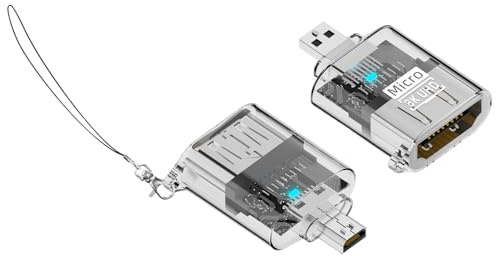 Adaptador tipo C – Adaptador de conversión compacto | Conector tipo C para teléfono | para tableta, computadora, teclado, lector de tarjetas, hombres, mujeres, niños, niñas y jóvenes