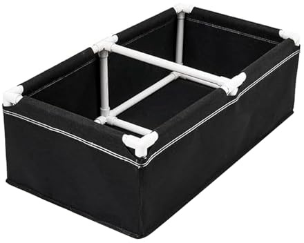 Jardinière surélevée en tissu - Pot de fleurs rectangulaire pour la culture de légumes - Jardinière surélevée avec cadre pour tomates, pommes de terre, carottes, fraises, poivrons, concombres