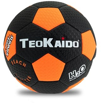 TEOKAIDO Pallone Beach Soccer Taglia 5 – Pallone da Spiaggia Calcio 320g PVC 1.8mm – Palla da Calcio Misura 5 Leggera e Morbida per Mare e Tempo Libero