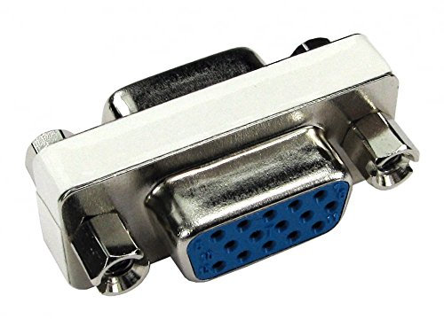 rhinocables VGA Joiner 15 Pin Female to Female SVGA Adaptor Coupler Extend Cables Inline Gender Changer