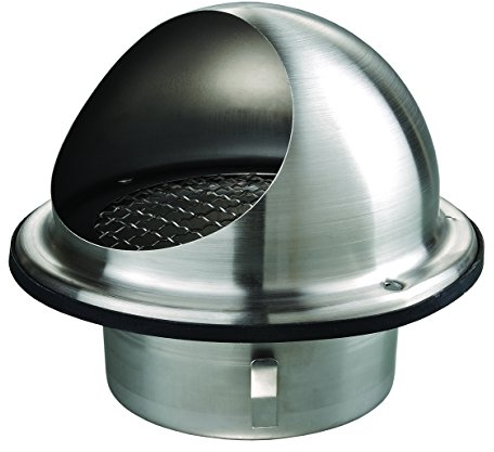 Intelmann Edelstahl Wetterschutzgitter Ø 200 Kugelform + Vogelschutzgitter (100 125 150 200)