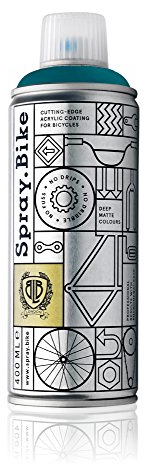 SPRAY.BIKE Fahrrad Lackspray - blaugrün Matt (LONDON- Battersea) in 400 ml Spraydose - KEINE GRUNDIERUNG notwendig - Fahrrad Lack, Sprühlack, Acryllack, Lack Spray