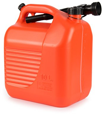 RACEFOXX Kraftstoffkanister für Benzin und Diesel, 10 Liter, rot, Tankkanister, Benzinkanister, Motorradtank, Autokanister für Sprit