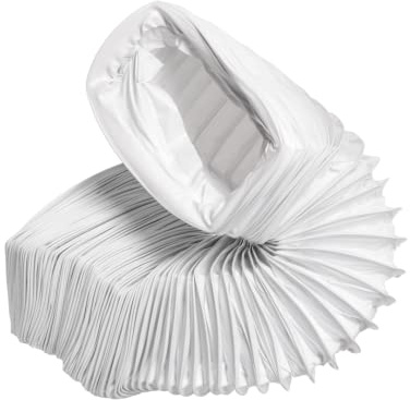 100x55mm - 3m PVC Abluftschlauch - Schlauch - Abzug - Abluft für Klimaanlagen, Wäschetrockner, Abzugshaube Trocknerzubehör