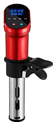 1200W Sous Vide WiFi Präzisionskocher Präzisionskocher Tauchthermostat, Vakuum-Lebensmittelkocher,Red