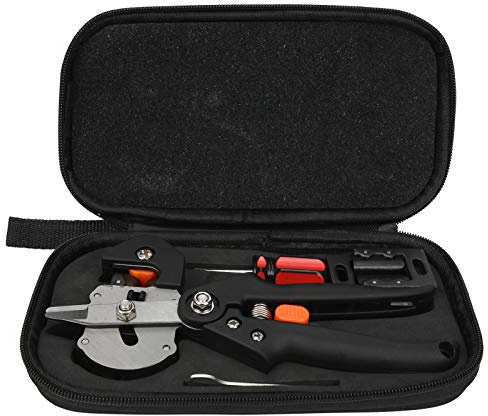 Attrezzi da Innesto da Giardino, Cesoie da Giardinaggio Cesoie da Potatura Kit di Attrezzi da Taglio per Innesto Professionale con 3 Lame per Giardino per Albero da Frutto per Pianta